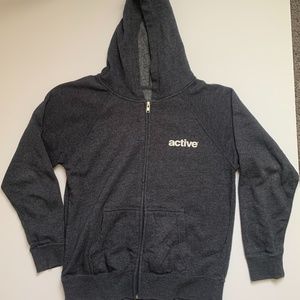 Active Ride Shop Boys Youth Zip Up Hoodie Gray